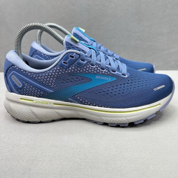 Womens Size 6.5 (B) Brooks Ghost 14 Shoes Blue Ocean Athletic Running Sneakers - Picture 1 of 8